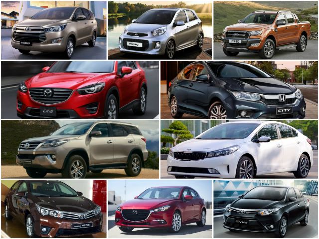10 mẫu ô tô bán chạy nhất Việt Nam tháng 8/2017 10 mẫu ô tô bán chạy nhất Việt Nam tháng 8/2017