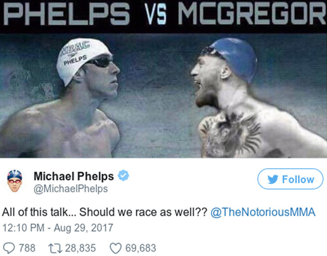 M.Phelps đua với cá mập, đấu McGregor: Khán giả sốc lần 2 2 M.Phelps đua với cá mập, đấu McGregor: Khán giả sốc lần 2 2