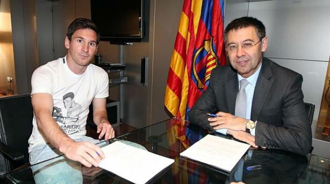 Messi ký hợp đồng mới với Barca: Bài học xương máu từ Neymar - 2