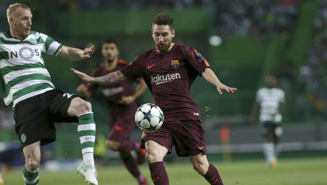 Sporting Lisbon - Barcelona: Thần May mắn làm "Người phán xử" Sporting Lisbon - Barcelona: Thần May mắn làm "Người phán xử"