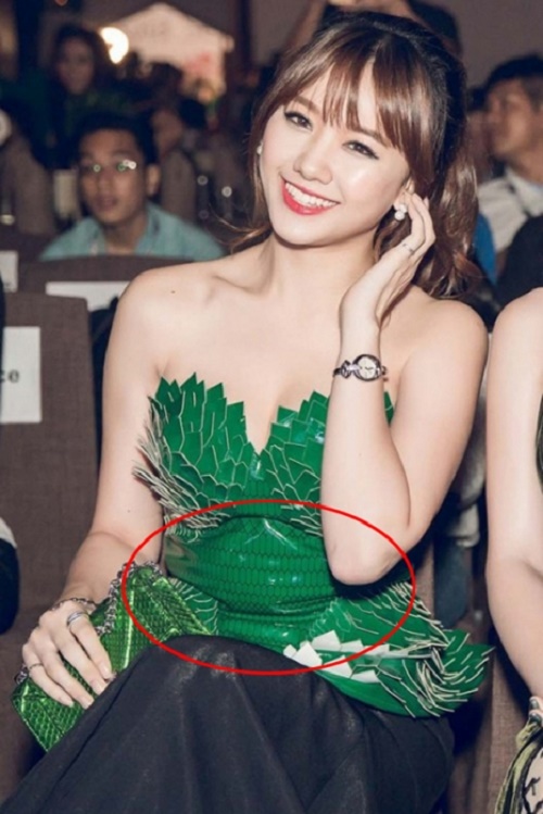 Hết hồn trước kiểu mặc ngấn mỡ, &#34;bó giò&#34; của sao Việt - 9