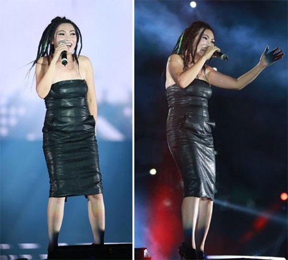 Hết hồn trước kiểu mặc ngấn mỡ, &#34;bó giò&#34; của sao Việt - 11