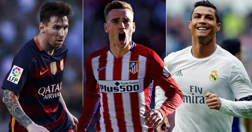 Messi và Ronaldo chậm lại, Griezmann sắp bắt kịp Messi và Ronaldo chậm lại, Griezmann sắp bắt kịp