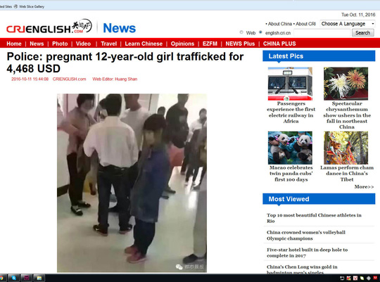Truy tìm bé gái 12 tuổi người Việt mang thai ở TQ Truy tìm bé gái 12 tuổi người Việt mang thai ở TQ