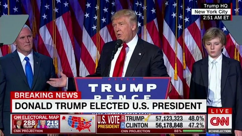 Địa chấn ở Mỹ: Trump thắng cử tổng thống, áp đảo Clinton - 2