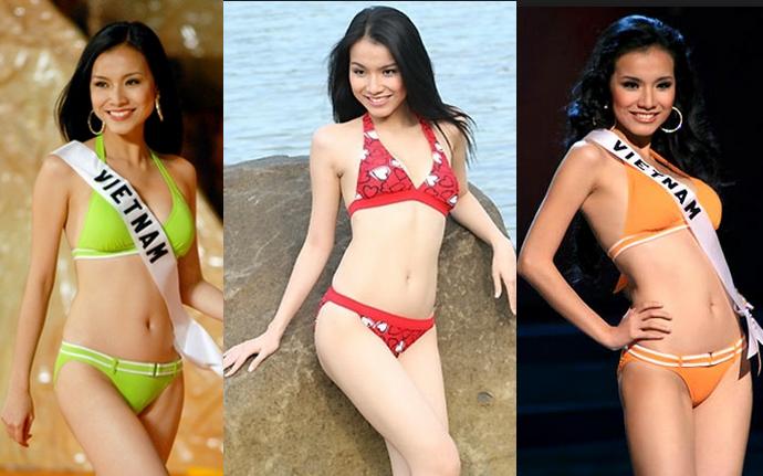 Đọ sắc bikini nóng bỏng của 2 Hoa hậu hoàn vũ Việt Nam - 3