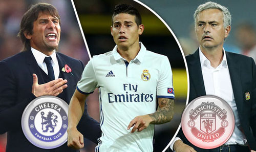 Chelsea-Conte tranh James Rodriguez với MU-Mourinho - 1