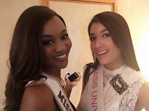 Lệ Hằng catwalk lấn át 10 mỹ nữ quốc tế thi Miss Universe - 4