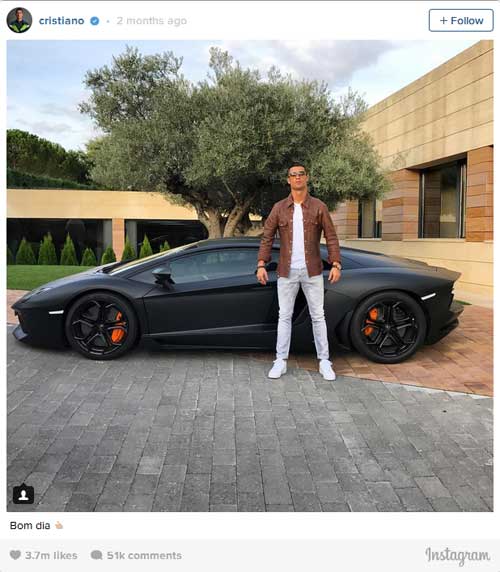 QBV Ronaldo: Vua mạng xã hội 2016, hút 34 triệu like - 5
