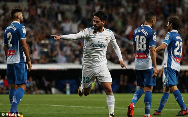 Real Madrid - Espanyol: Đôi chân ma thuật, cú đúp ngất ngây Real Madrid - Espanyol: Đôi chân ma thuật, cú đúp ngất ngây