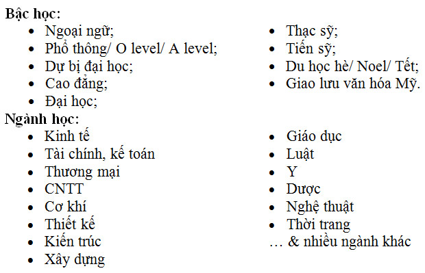 Săn học bổng 10-100% tại triển l&atilde;m du học Anh, &Uacute;c, Mỹ - 4