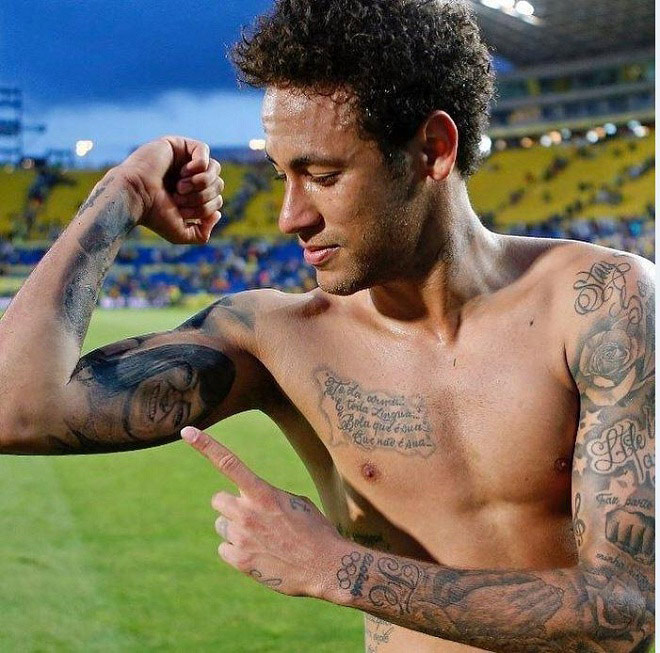 Giải mã hình xăm bí ẩn của Neymar, Zlatan Ibrahimovic, Firmino Giải mã hình xăm bí ẩn của Neymar, Zlatan Ibrahimovic, Firmino