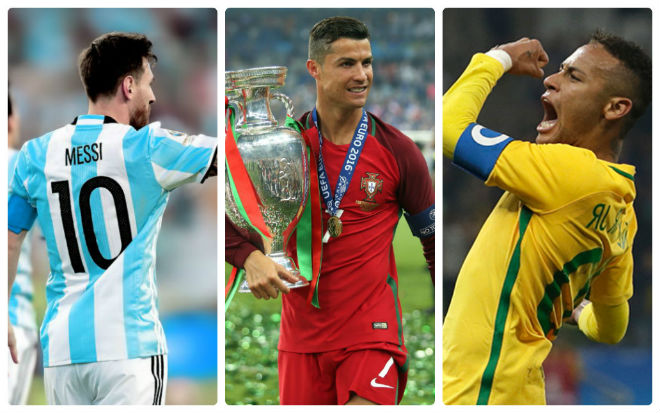 Choáng ngợp dàn SAO 1 tỷ euro dự World Cup: Ronaldo cặp Messi & Neymar Choáng ngợp dàn SAO 1 tỷ euro dự World Cup: Ronaldo cặp Messi & Neymar