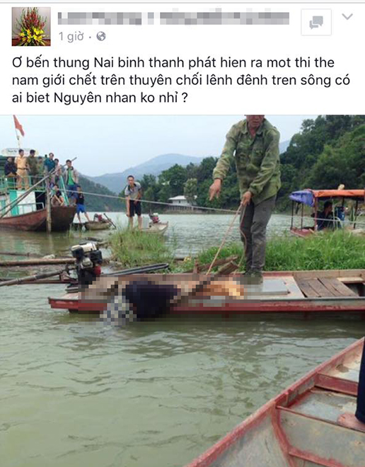Phát hiện thi thể nam thanh niên đầu chúc xuống nước, người trên thuyền Phát hiện thi thể nam thanh niên đầu chúc xuống nước, người trên thuyền