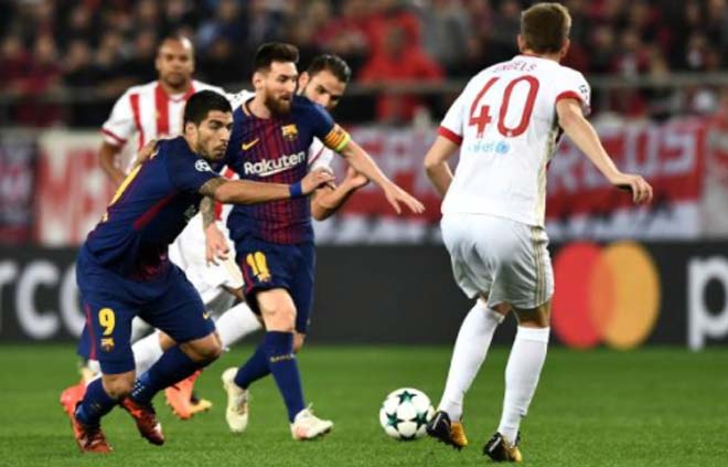Olympiakos - Barcelona: Bắn phá dữ dội, siêu sao vô duyên Olympiakos - Barcelona: Bắn phá dữ dội, siêu sao vô duyên