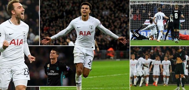Real "tan nát" trước Tottenham: Báo Anh ngây ngất, an ủi Ronaldo - 1