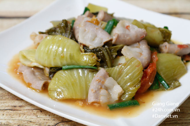 Bí quyết cho món lòng non xào dưa chua giòn ngon không bị đắng - 9