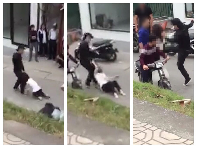 Xôn xao clip nam thanh niên đánh người yêu, túm tóc kéo lê trên đường Xôn xao clip nam thanh niên đánh người yêu, túm tóc kéo lê trên đường
