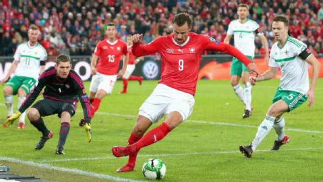 Thụy Sĩ - Bắc Ireland: Đôi công nghẹt thở, bi kịch số phận (playoff World Cup) Thụy Sĩ - Bắc Ireland: Đôi công nghẹt thở, bi kịch số phận (playoff World Cup)