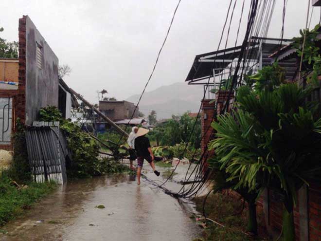 Vì sao gần 1.900 trụ điện gãy đôi trong bão 12? Vì sao gần 1.900 trụ điện gãy đôi trong bão 12?