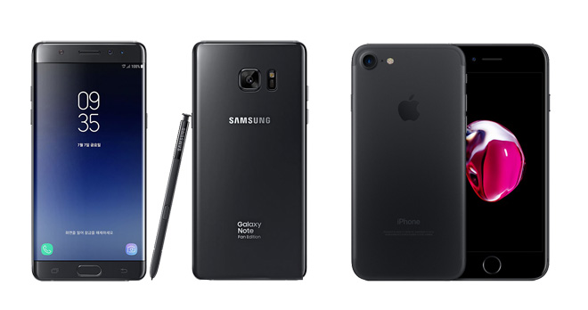 Galaxy Note FE vs iPhone 7: Đối đầu không khoan nhượng Galaxy Note FE vs iPhone 7: Đối đầu không khoan nhượng