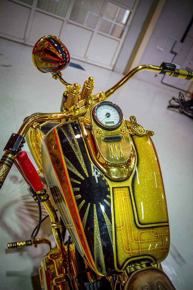 Ngắm “núi vàng di động” Harley Davidson Custom - 6