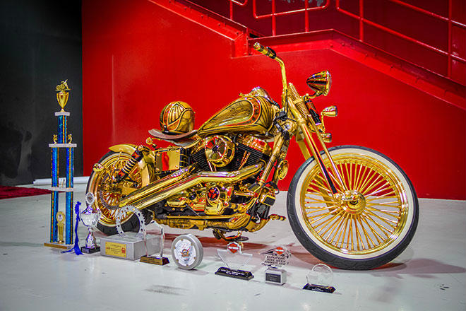 Ngắm “núi vàng di động” Harley Davidson Custom - 11