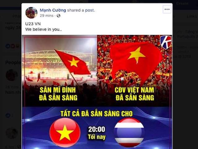 Dân mạng nghĩ gì trước giờ U23 Việt Nam đấu U23 Thái Lan? Dân mạng nghĩ gì trước giờ U23 Việt Nam đấu U23 Thái Lan?