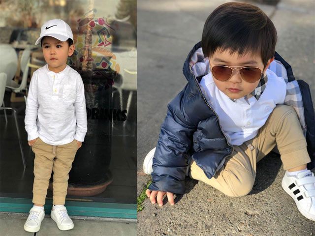 Mới 2 tuổi, con trai Đan Trường đã đầy quần áo hàng hiệu, xứng danh "Rick Kid"