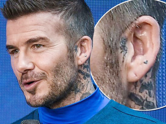 Beckham lại &#34;dính mực&#34;, xăm ở vị trí hiểm hóc ít người ngờ tới