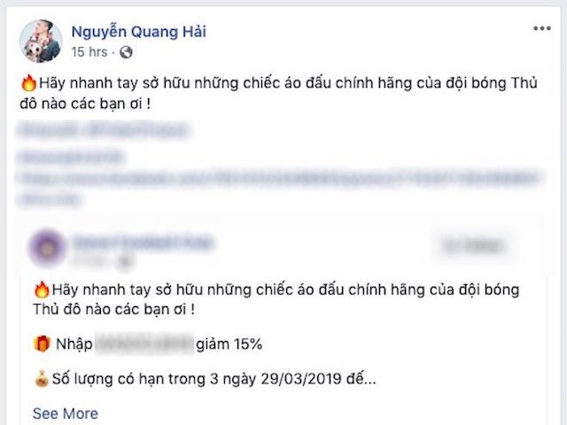 Quang Hải của U23 Việt Nam rao bán áo đấu, dân mạng hỏi &#34;tặng kèm Hải không?&#34;