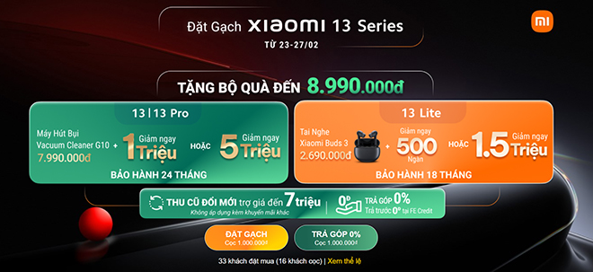 Thế Giới Di Động mở đặt trước Xiaomi 13 Series từ 22,99 triệu cùng ưu đãi đến 8,99 triệu đồng - 5