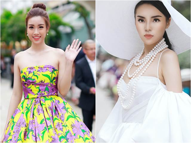 HH Kỳ Duyên, Mỹ Linh khoe vai trần,