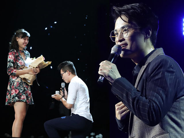 Màn cầu hôn của Trường Giang được tái hiện trong liveshow Hà Anh Tuấn