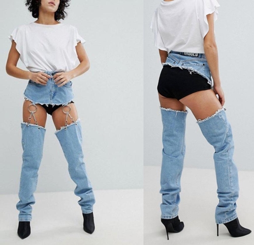 Những mẫu jeans kỳ dị mà mát mẻ cho mùa hè - 5