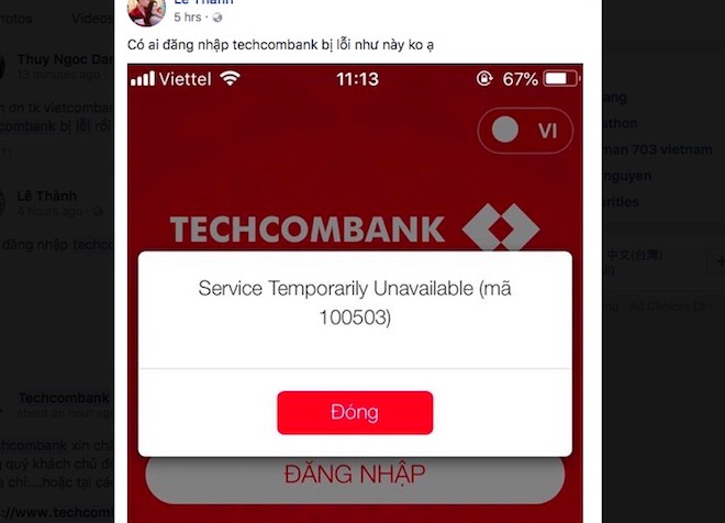 Khách hàng Techcombank “than trời” vì không thể giao dịch qua F@st Mobile - 2