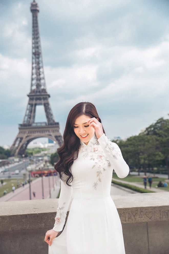 Phí Thùy Linh tình tứ với chồng doanh nhân ở Pháp - 8
