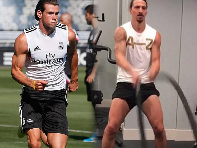 Ibrahimovic, Bale ở nhà xem World Cup nhưng vẫn tích cực tập gym, luyện cơ