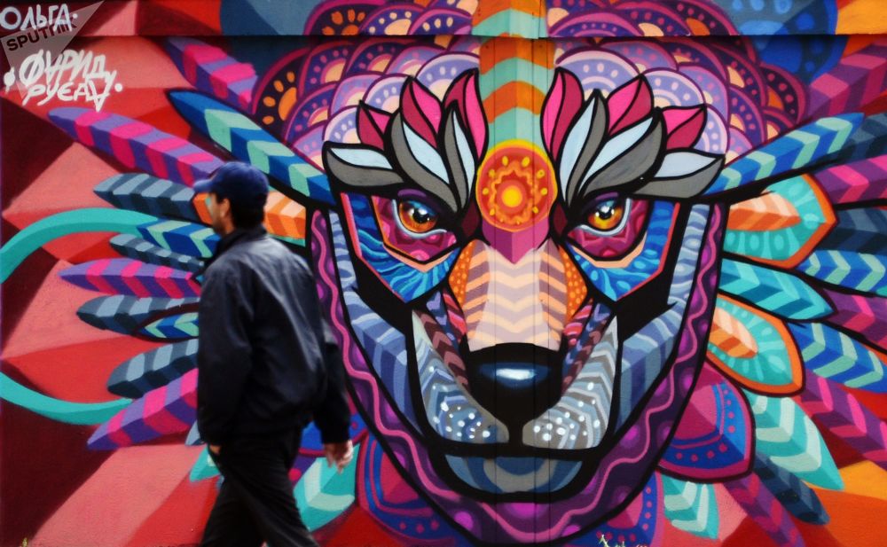 Chùm ảnh graffiti độc đáo ở Moskva lần đầu đăng cai World Cup 2018 - 4
