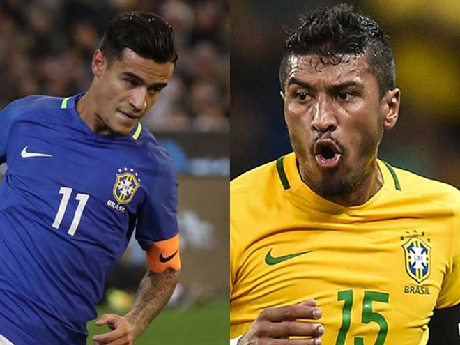 Coutinho và Paulinho đều đã mang băng thủ quân Brazil dưới thời Tite