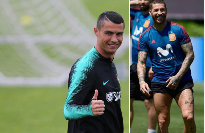 Ronaldo và Ramos tích cực tập luyện cho trận ra quân