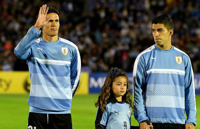 Cavani và Suarez liệu có thể hòa hợp để cùng phát triển ở ĐT Uruguay tại World Cup năm nay?