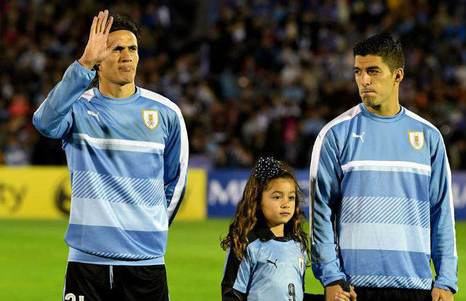 Cavani và Suarez liệu có thể hòa hợp để cùng phát triển ở ĐT Uruguay tại World Cup năm nay?