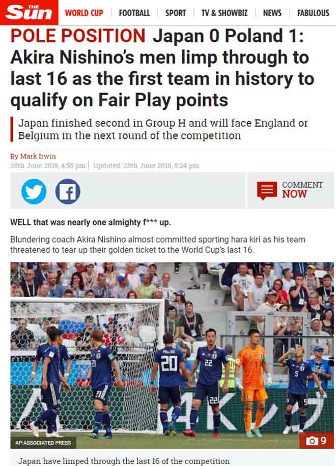 Nhật Bản chấn động World Cup: Báo chí nể tinh thần Samurai, thế giới thán phục - 3