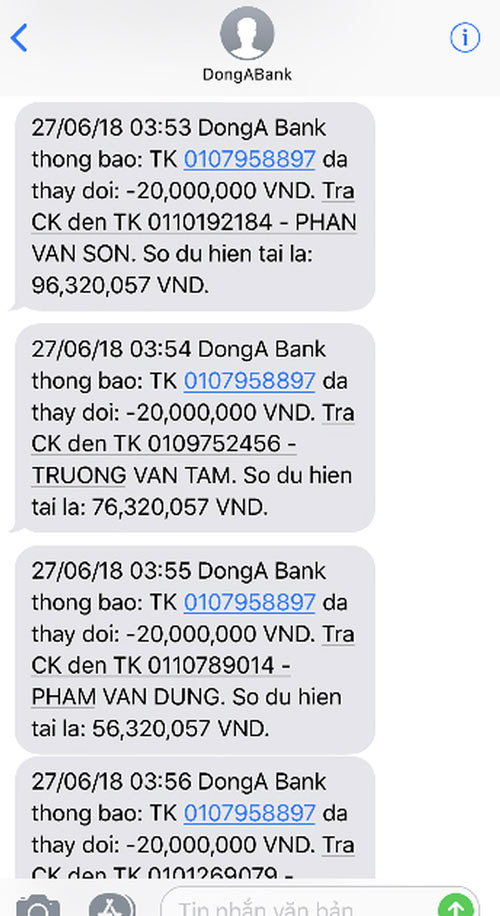 Chủ thẻ ATM DongA Bank liên tiếp báo mất tiền trong tài khoản - 3