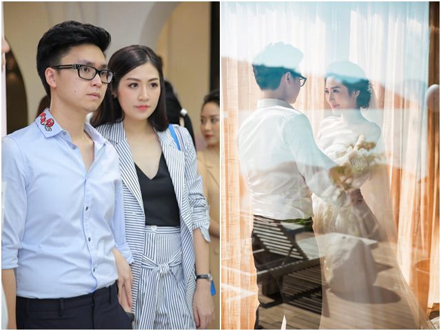 Á hậu Tú Anh quấn quít bên ông xã tương lai điển trai