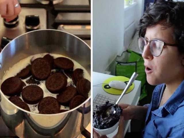 Cái kết bất ngờ khi nấu cơm với bánh Oreo