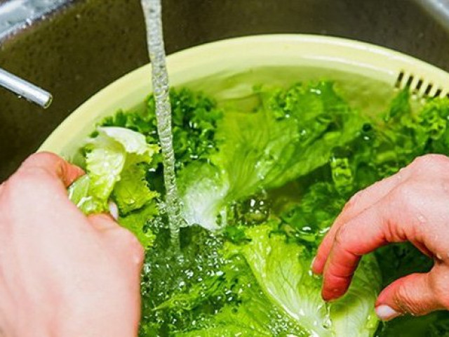 Rửa rau chỉ cần cho thêm 2 thứ này, đảm bảo hết sạch thuốc trừ sâu Rửa rau chỉ cần cho thêm 2 thứ này, đảm bảo hết sạch thuốc trừ sâu
