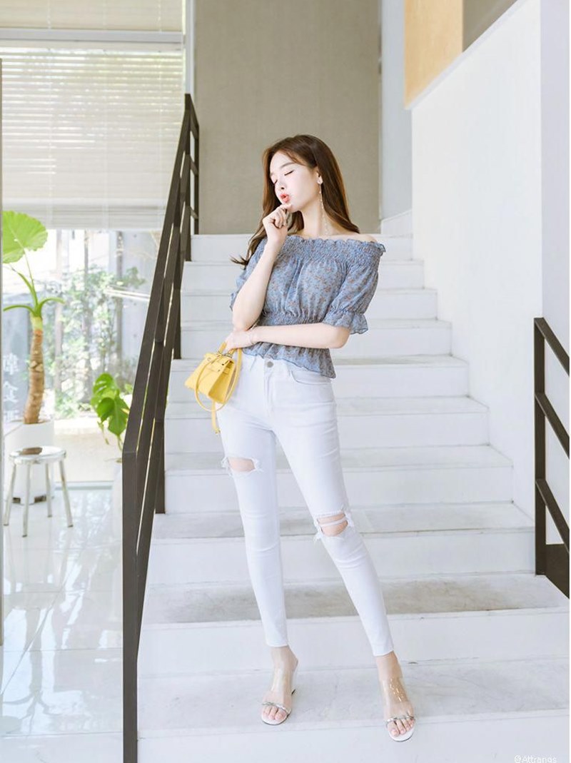 Mỹ nữ Hàng Châu thu hút sự chú ý vì chọn chiếc quần jean &#34;độ&#34; dáng - 8