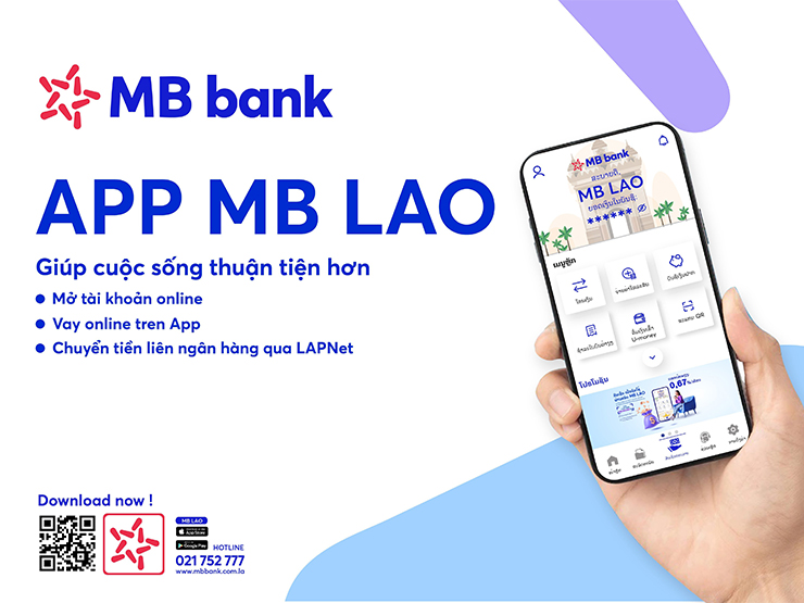 Ra mắt ứng dụng ngân hàng App MB Lào